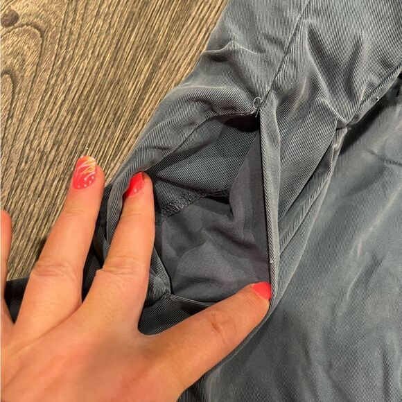 Urban Outfitters Paperbag Pants Wide Leg High Rise Side Pockets Blue Medium - Picture 5 of 11